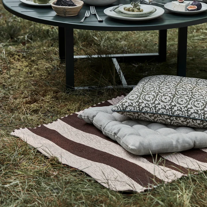 House Doctor - Alfo Outdoor Teppich, 90 x 200 cm, braun / natur