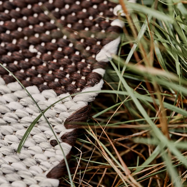 House Doctor - Alfo Outdoor Teppich, 90 x 200 cm, braun / natur