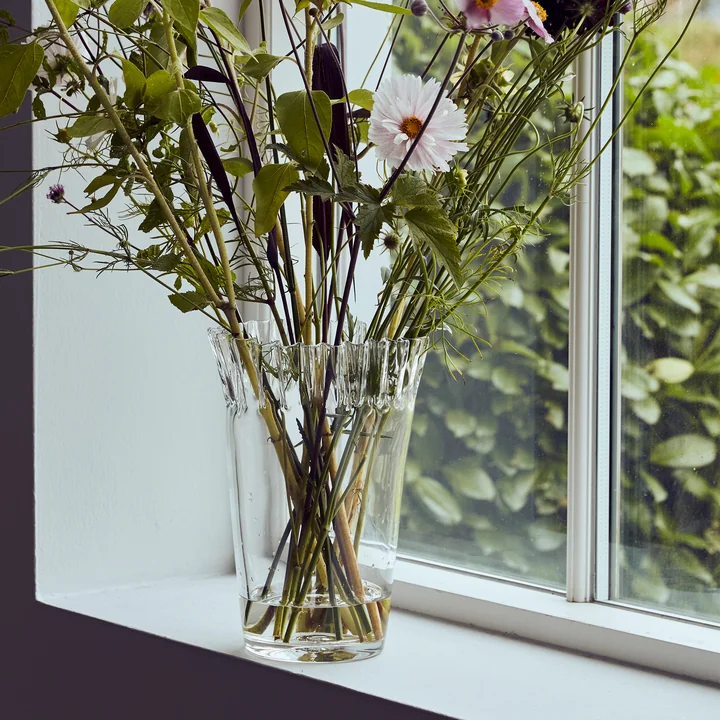 House Doctor - Fold Vase, H 28 cm, klar