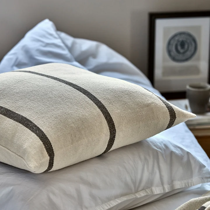 House Doctor - Nula Kissenbezug, 50 x 50 cm, dunkelbraun