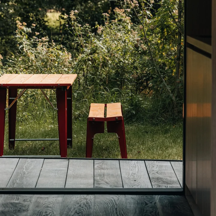 Weltevree - Salut Outdoor Set, Tisch und Bänke