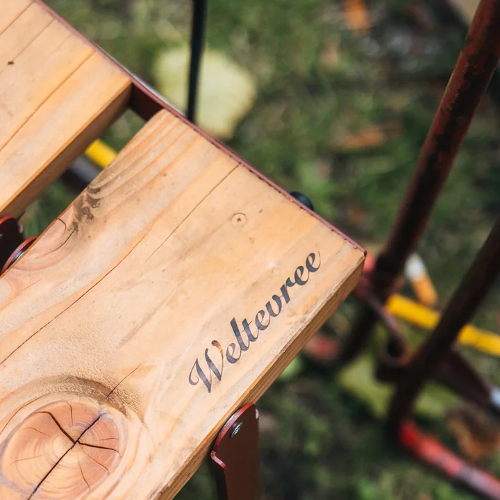 Weltevree - Salut Outdoor Bank 190 x 30 cm, oxidrot