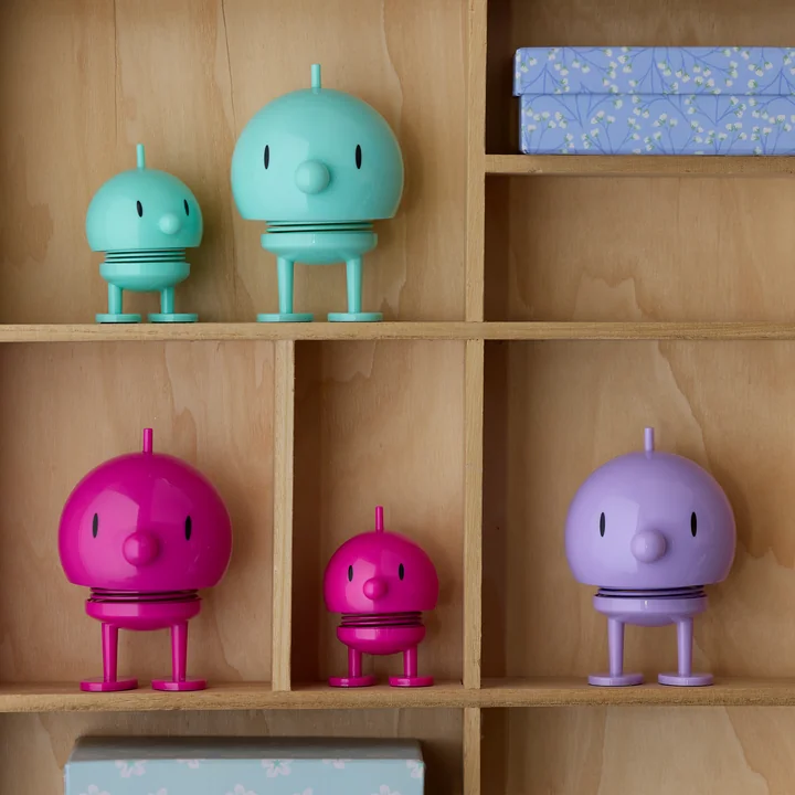 Medium und Small Bumble, lavendel, mint und pink von Hoptimist