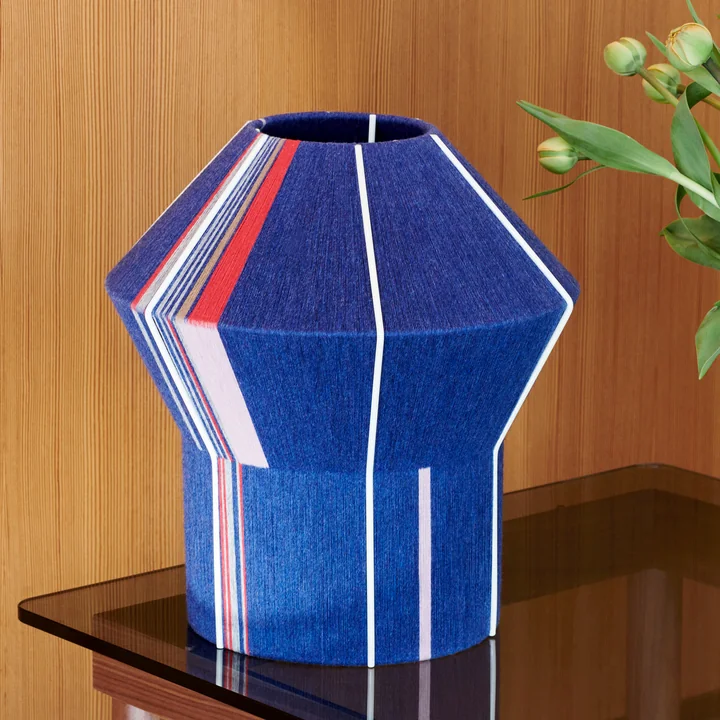 HAY - Bonbon Lampenschirm Ø 31 x H 34 cm, petit bleu