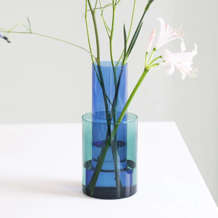 &klevering - Amphi Vase small, grün (2er-Set)