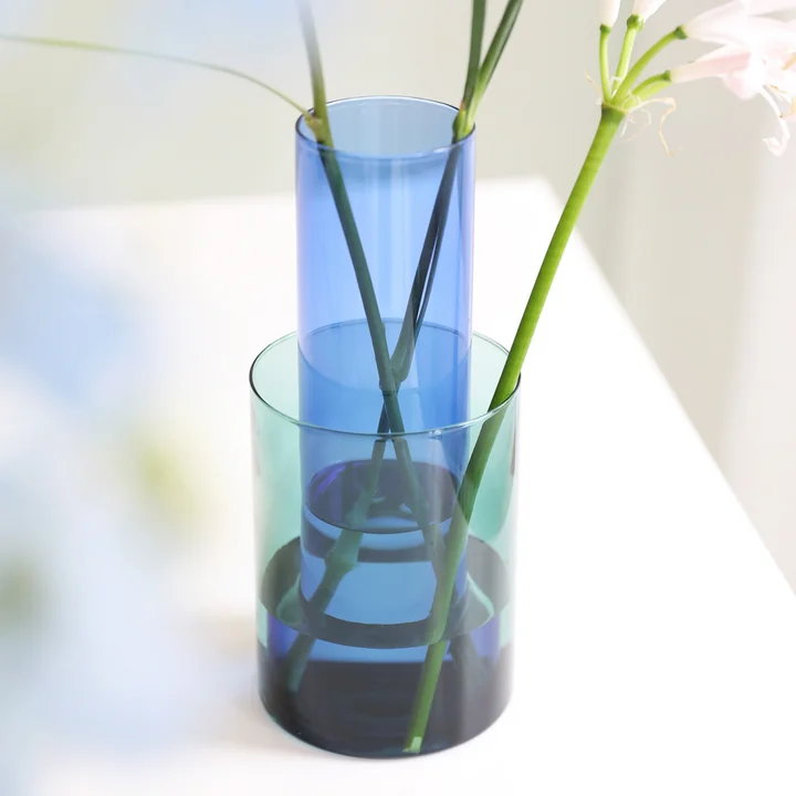 &klevering - Amphi Vase small, grün (2er-Set)