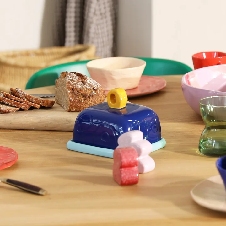 &klevering - Sketch Butterdose, blau