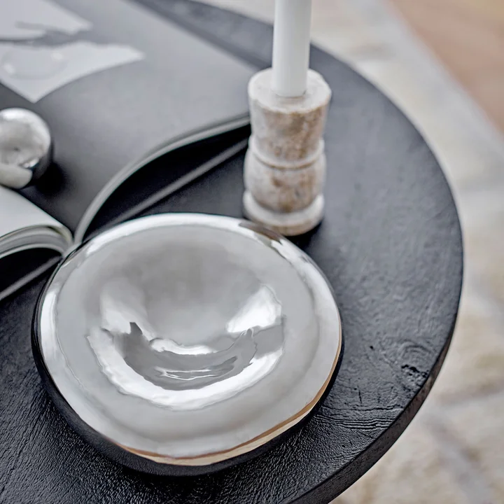 Bloomingville - Shine Schale, Ø 18 x 6 cm, silber