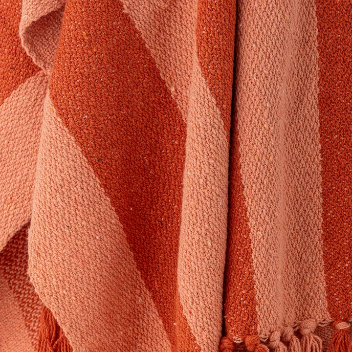 Bloomingville - Frello Decke, 130 x 160 cm, orange