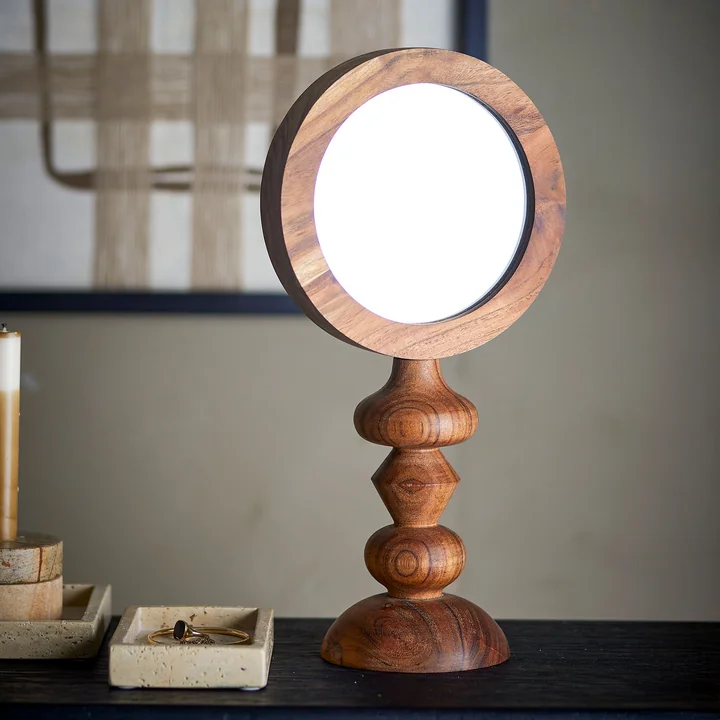 Malukka Tischspiegel, braun von Bloomingville