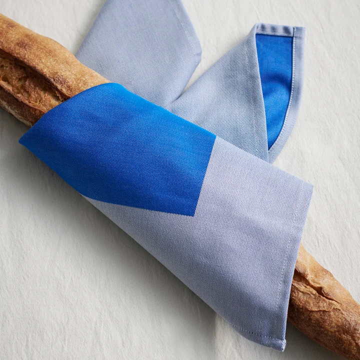 HAY - Ram Serviette, 40 x 40 cm, blau