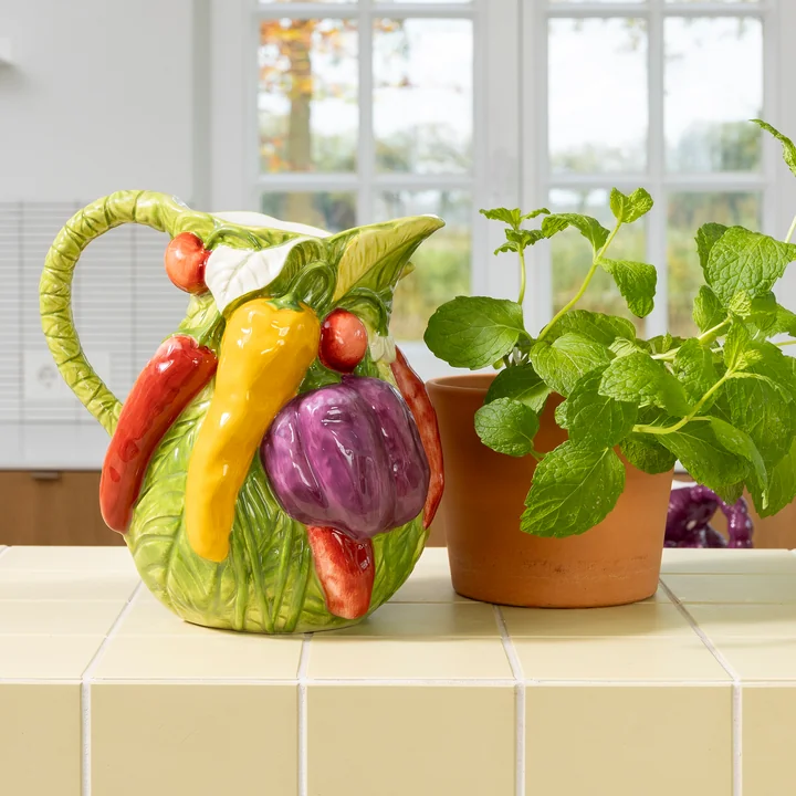 &klevering - Legume Krug, Pepper, 2,5 L, mehrfarbig