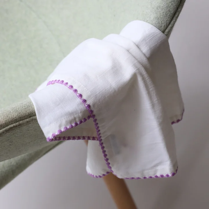 &klevering - Zigzag Serviette, 45 x 45 cm, mehrfarbig