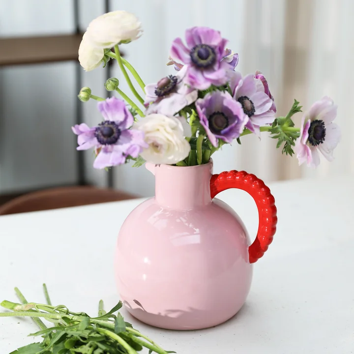 &klevering - Perle Karaffe, 2,5 L, pink / rot