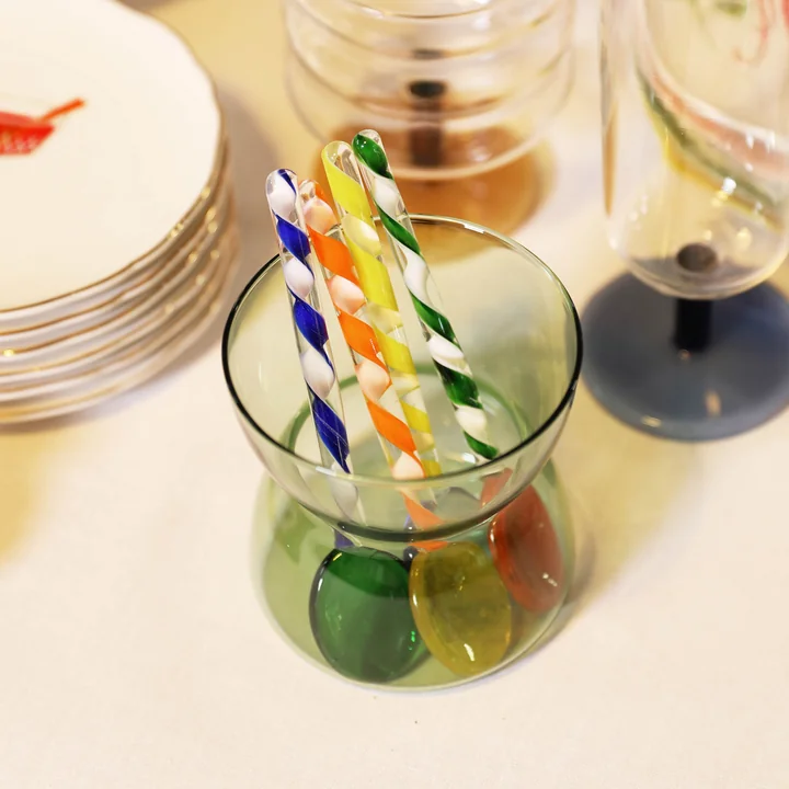 &klevering - Swirl Löffel, multi (4er-Set)