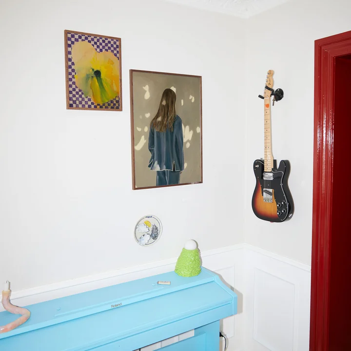 Paper Collective - Flower with Checks Poster