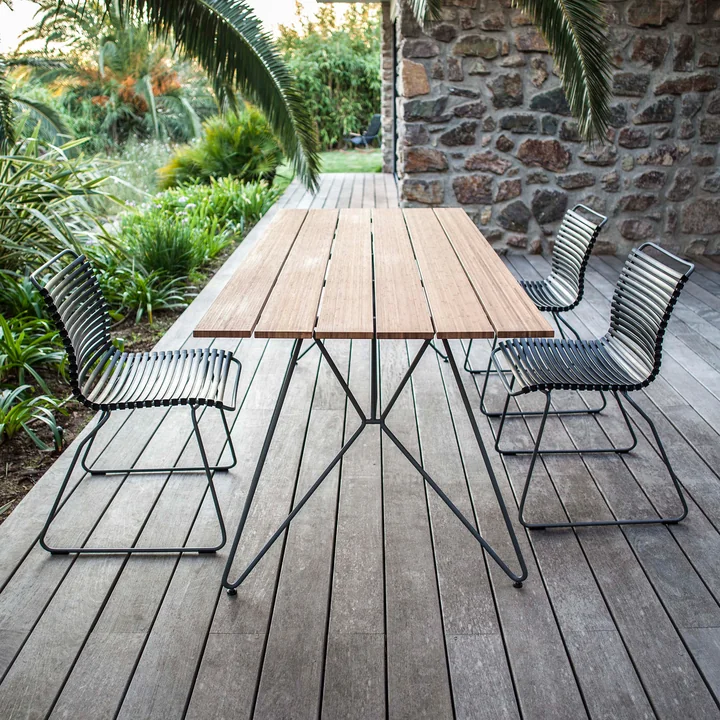 HOUE - CLICK Outdoor Dining Stuhl, schwarz