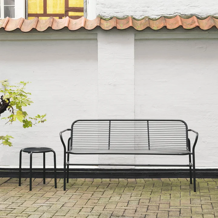 Normann Copenhagen - Vig Dining Bench und Hocker, schwarz