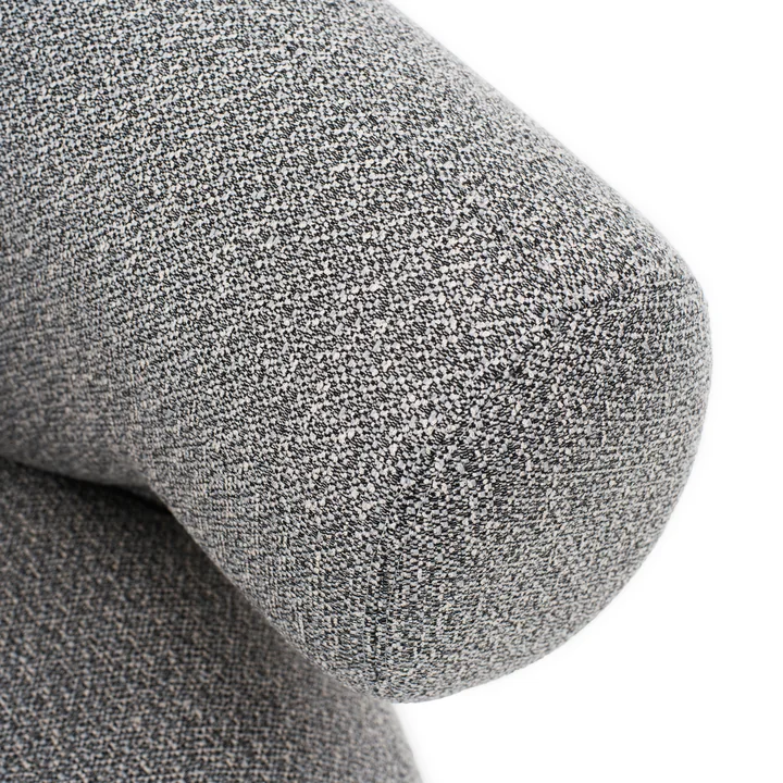 Normann Copenhagen - Burra Outdoor Lounge Chair mit Rückdrehfunktion, whisper (Savane J349)