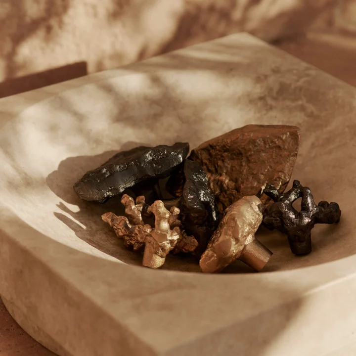 Ferm Living - Comber Haken, schwarz und Messing