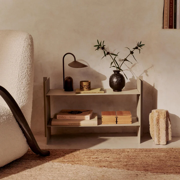 Ferm Living - Lager Standregal niedrig, kaschmir