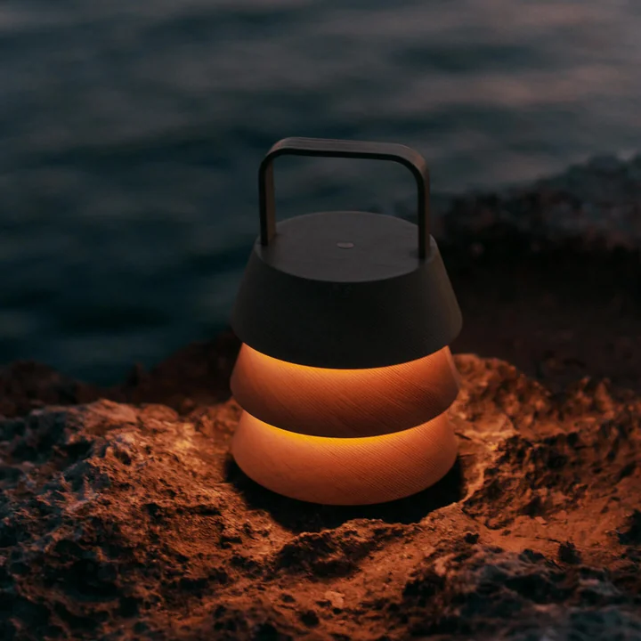 Ferm Living - Luver LED Tischleuchte mit Akku, natur