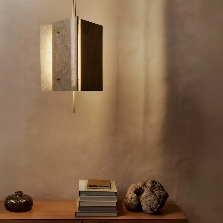 Ferm Living - Oeste LED Pendelleuchte, sand