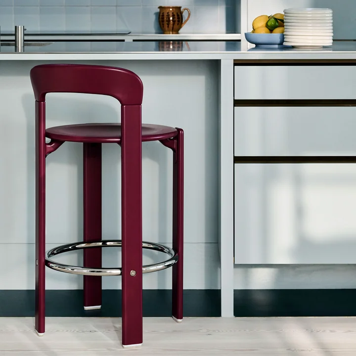 HAY - Rey Barhocker, 65 cm, grape red (Standardgleiter)