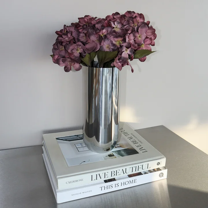 Nichba Design - Vase, H 24 cm, Edelstahl