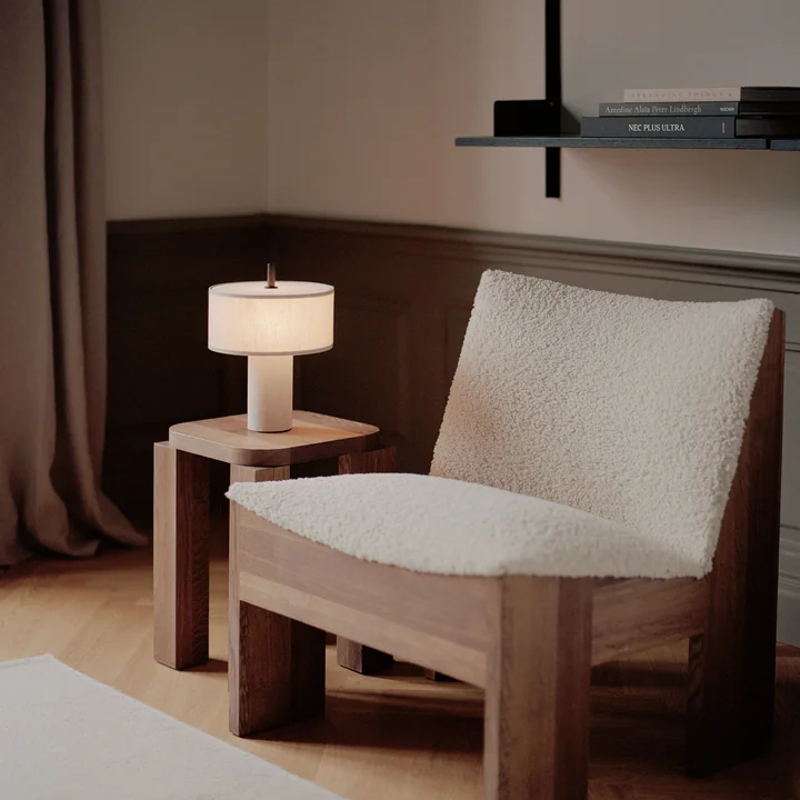 New Works - Margin Portable LED Tischleuchte mit Akku, beige