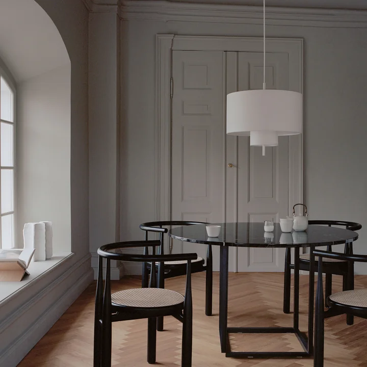 New Works - Margin Pendelleuchte Ø 50 cm, weiß