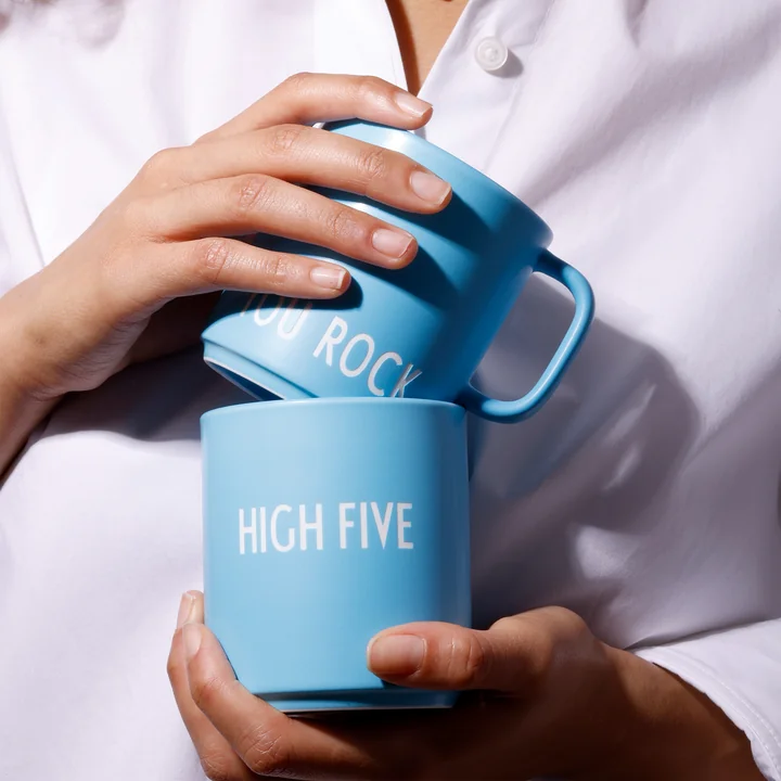 Design Letters - AJ Favourite Porzellan Becher, You Rock / swim cap blue