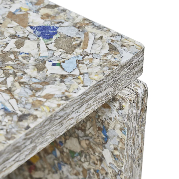 Form & Refine - Remake Hocker, H 45,5 cm, grau