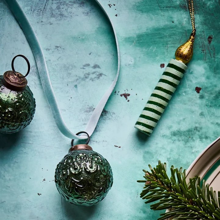 House Doctor - Candle Ornamente, grün