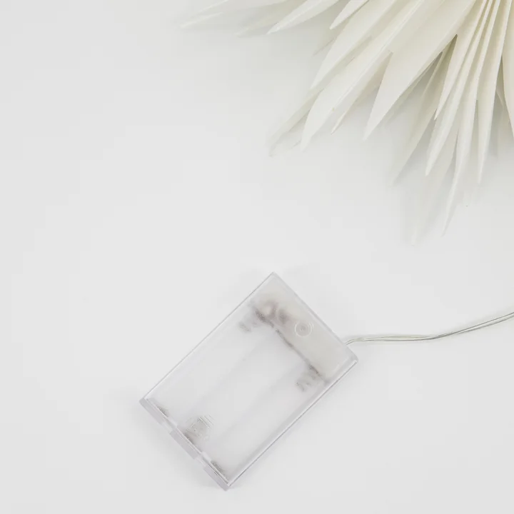 House Doctor - Gant, Top star LED-Christbaumleuchte, weiß / messing finish