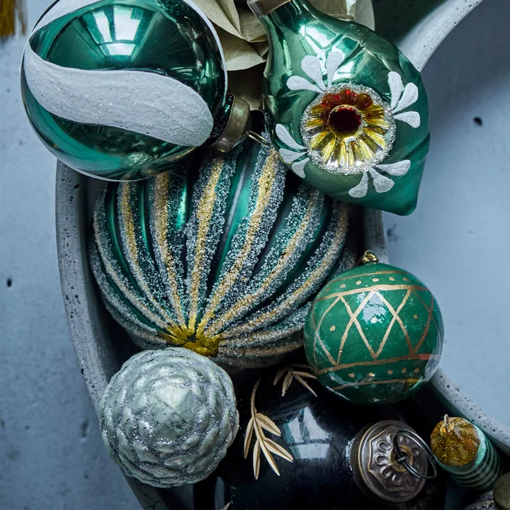 House Doctor - Mach Ornament, Ø 4 cm, dunkelgrün