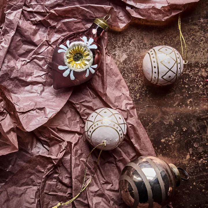 House Doctor - Mach Ornament, Ø 4 cm, rose