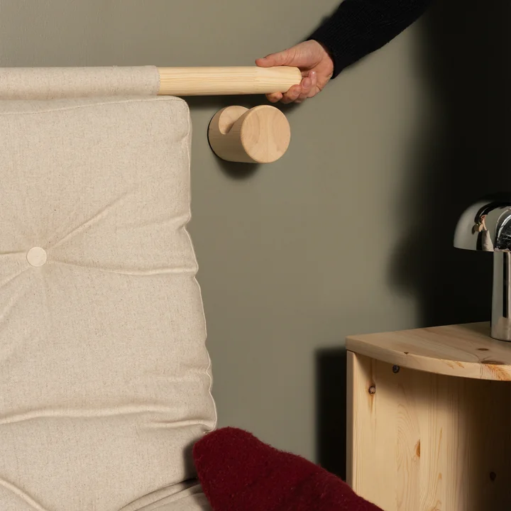 Karup Design - Hooked 135 Sofabett inkl. Bravo Matratze 135 x 200 cm, linen