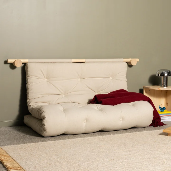 Karup Design - Hooked 135 Sofabett inkl. Bravo Matratze 135 x 200 cm, linen