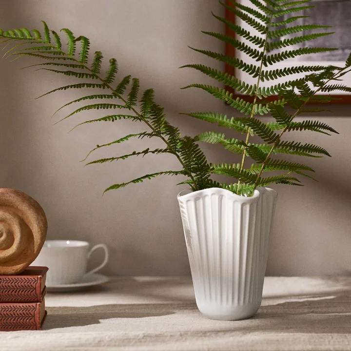 Kähler Design - Hammershøi Unfold Vase, H 16,5 cm, weiß