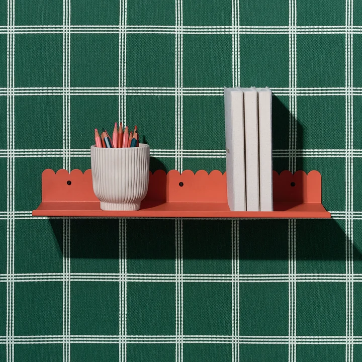 Nobodinoz - Vibes Wandregal, large, burnt red