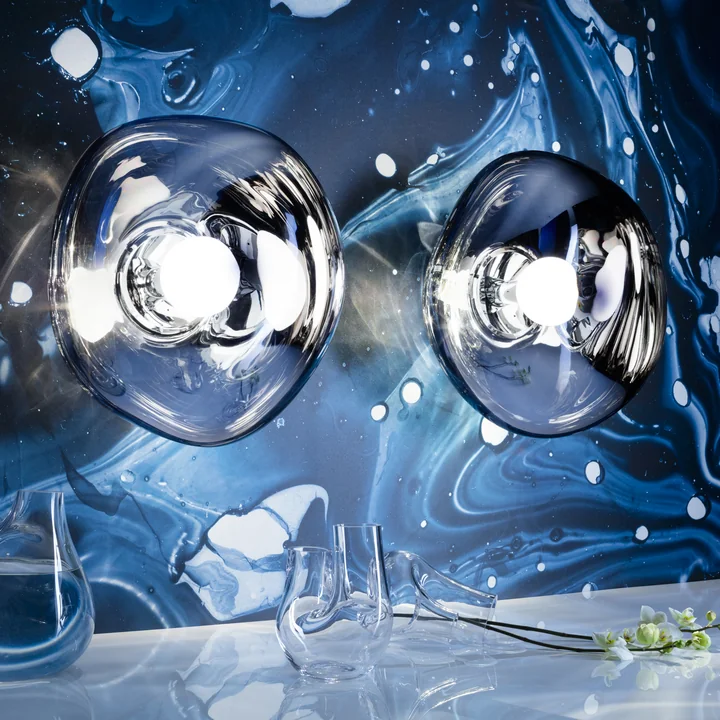 Tom Dixon - Melt LED Wandleuchte / Deckenleuchte, 50 x 28 cm, smoke