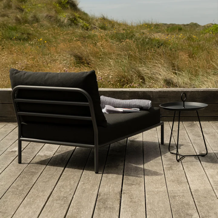 HOUE - Level 2 Chaise Longue, dark grey / charcoal