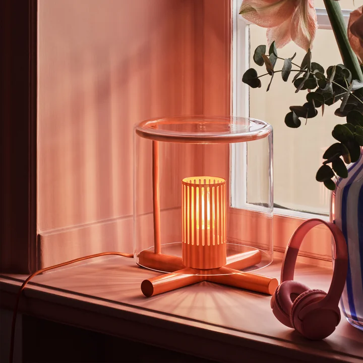 Design House Stockholm - Fireplace Tischleuchte, orange