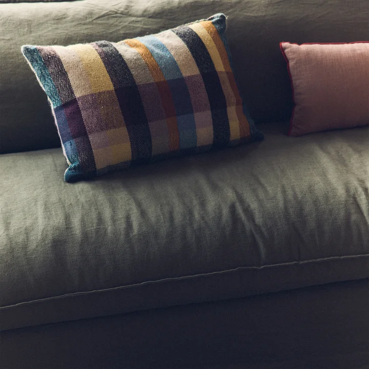 HKliving - Nomad Sofa, Leinen / army green