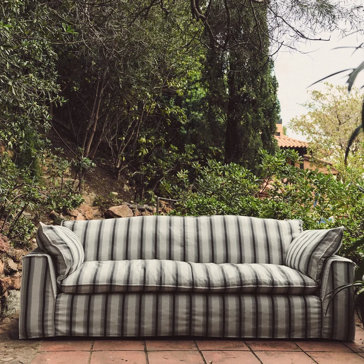 HKliving - Nomad Sofa, Rocco / chalkstripe