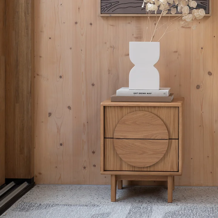 Zuiver - Groove Nachttisch, Eiche