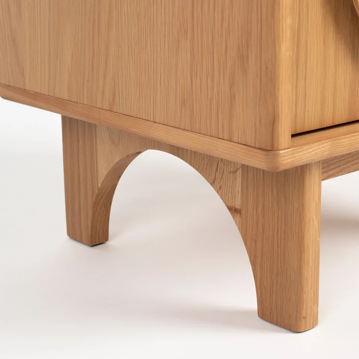 Zuiver - Groove Nachttisch, Eiche
