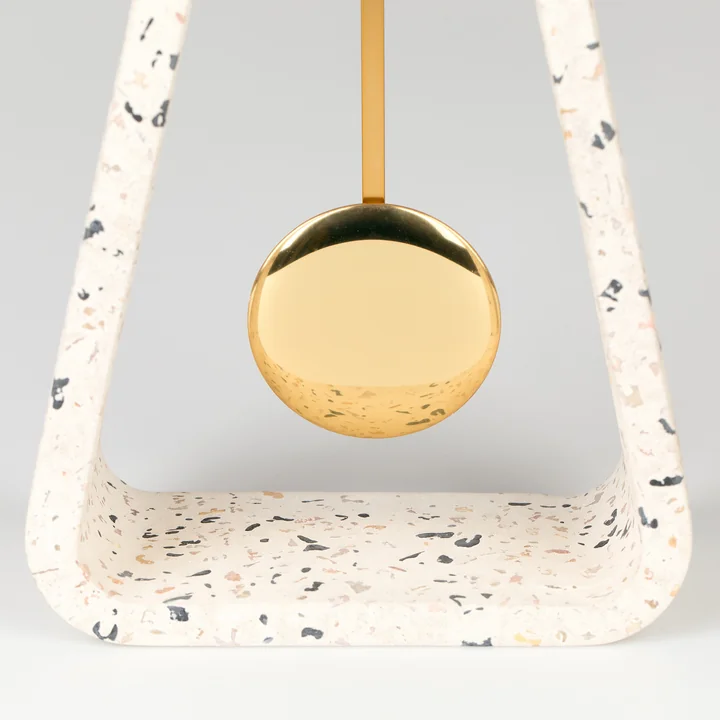 Zuiver - Pendulum Time Tischuhr, terrazzo weiß