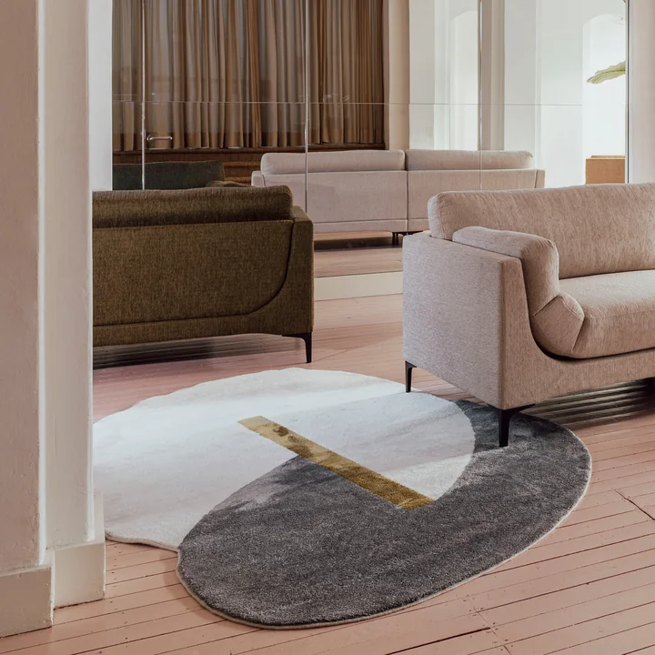 Zuiver - Phila Teppich, 160 x 257 cm, blau